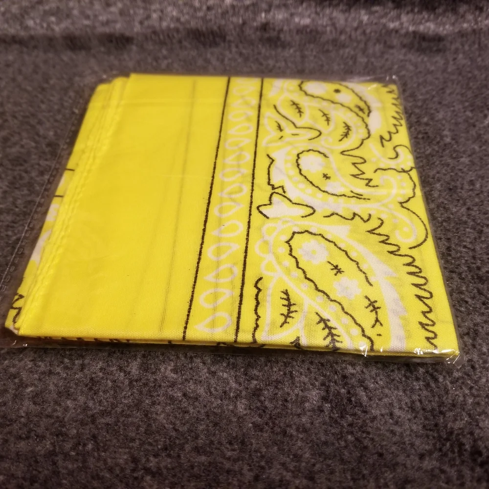 Yellow Paisley Face Mask